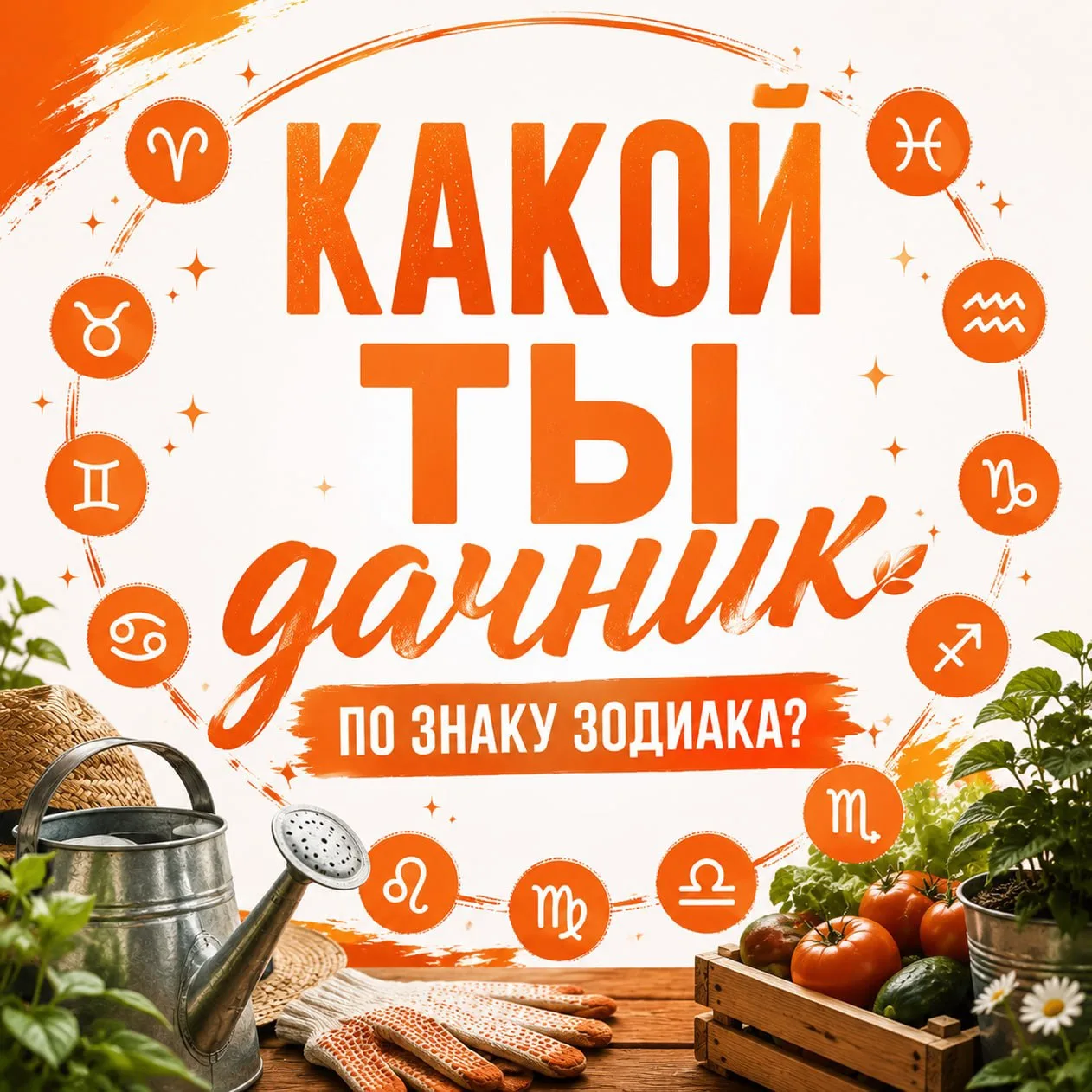 КАКОЙ ТЫ ДАЧНИК ПО ЗНАКУ ЗОДИАКА?