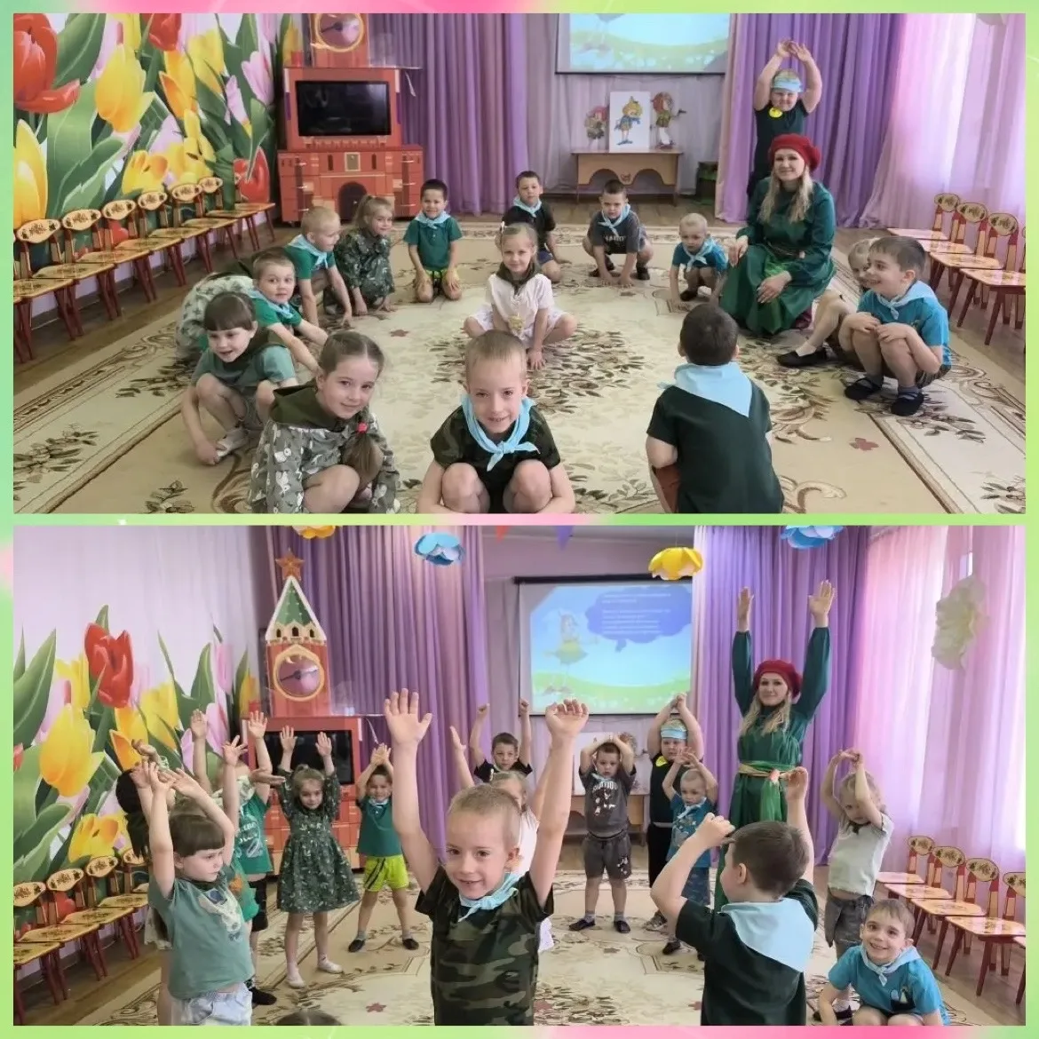 Дошколята из группы "Золотой ключик" вступили в ряды Эколят.