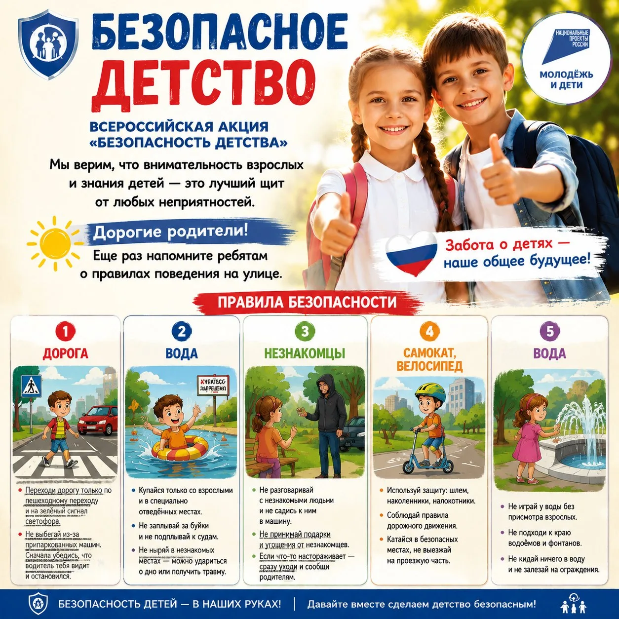 Безопасное детство: памятка для наших учеников! 🛡️

Дорогие ребята и уважаемые родители! В рамках В