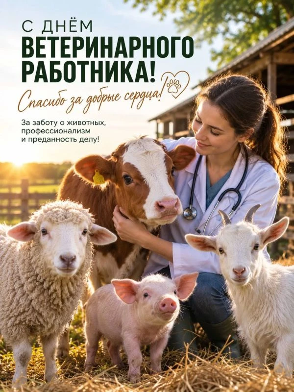 От всей души поздравляем всех коллег с Днём ветеринарного работника!