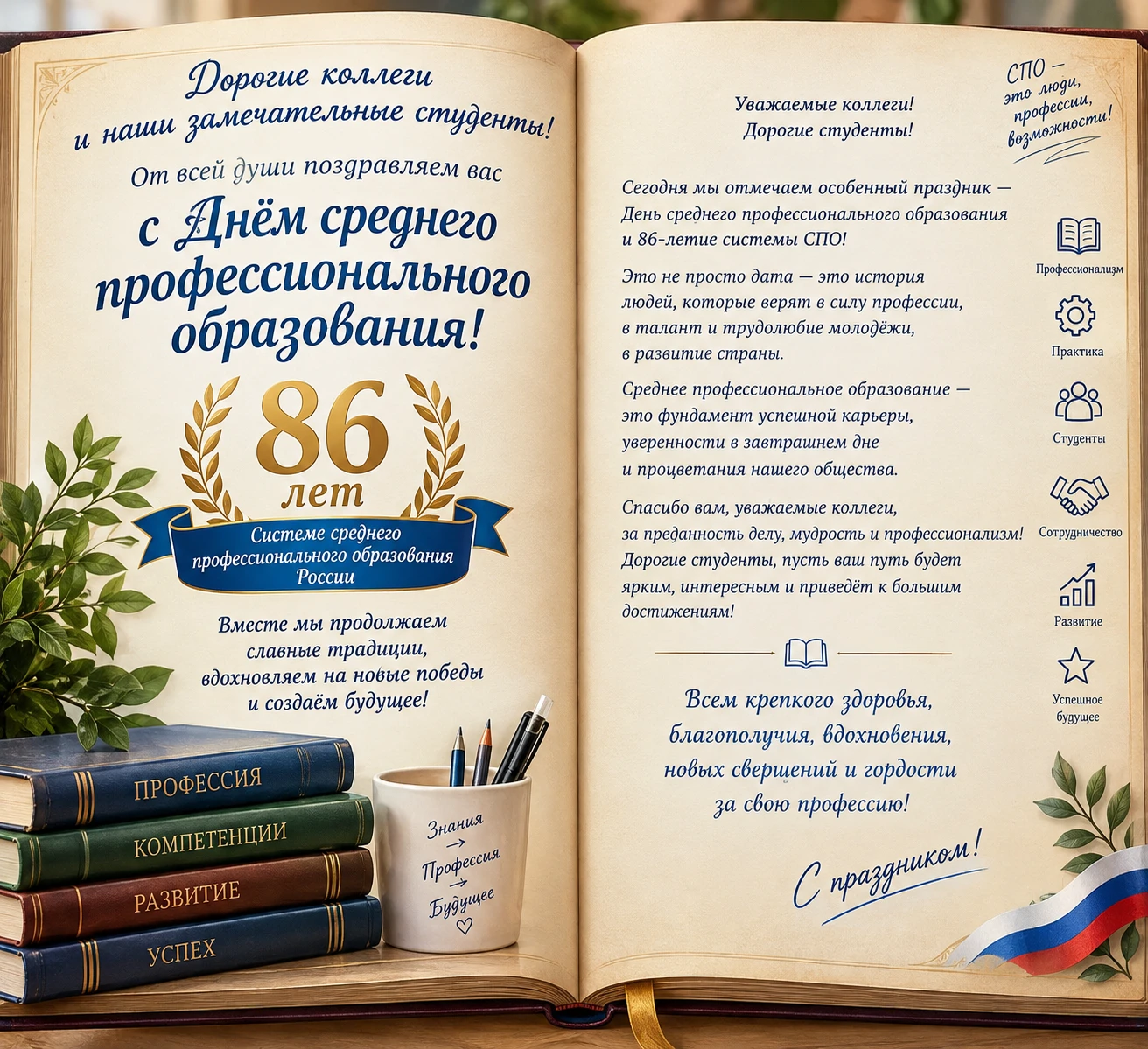 🌺С ДНЁМ СРЕДНЕГО ПРОФЕССИОНАЛЬНОГО ОБРАЗОВАНИЯ!🎉