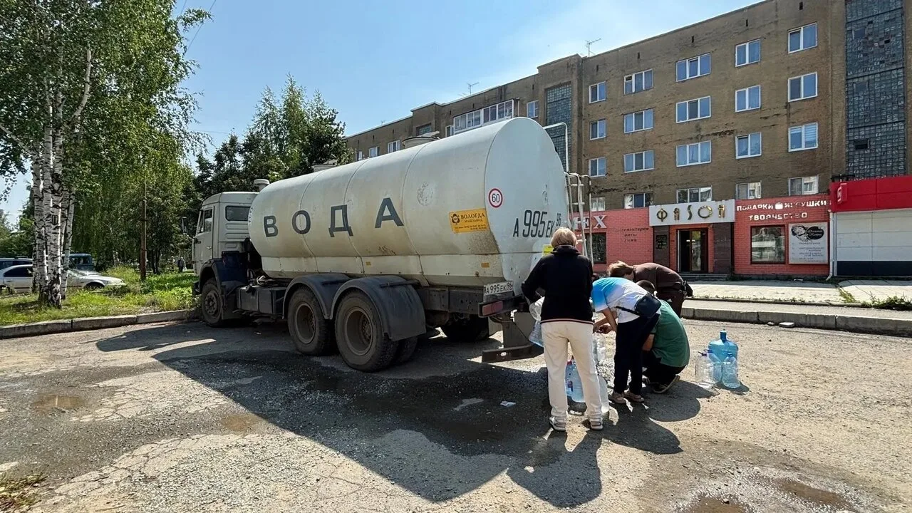 Подвоз воды в Верхней Салде на 7 августа