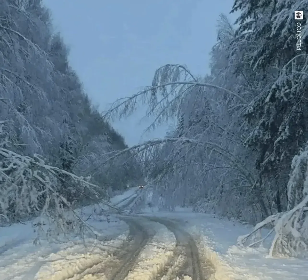 🥶 Сильный снегопад обрушился на российские регионы.