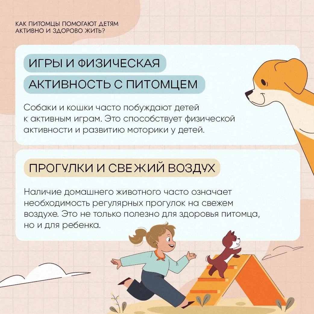 😻 Как пушистики помогают детям быть активными и здоровыми?
