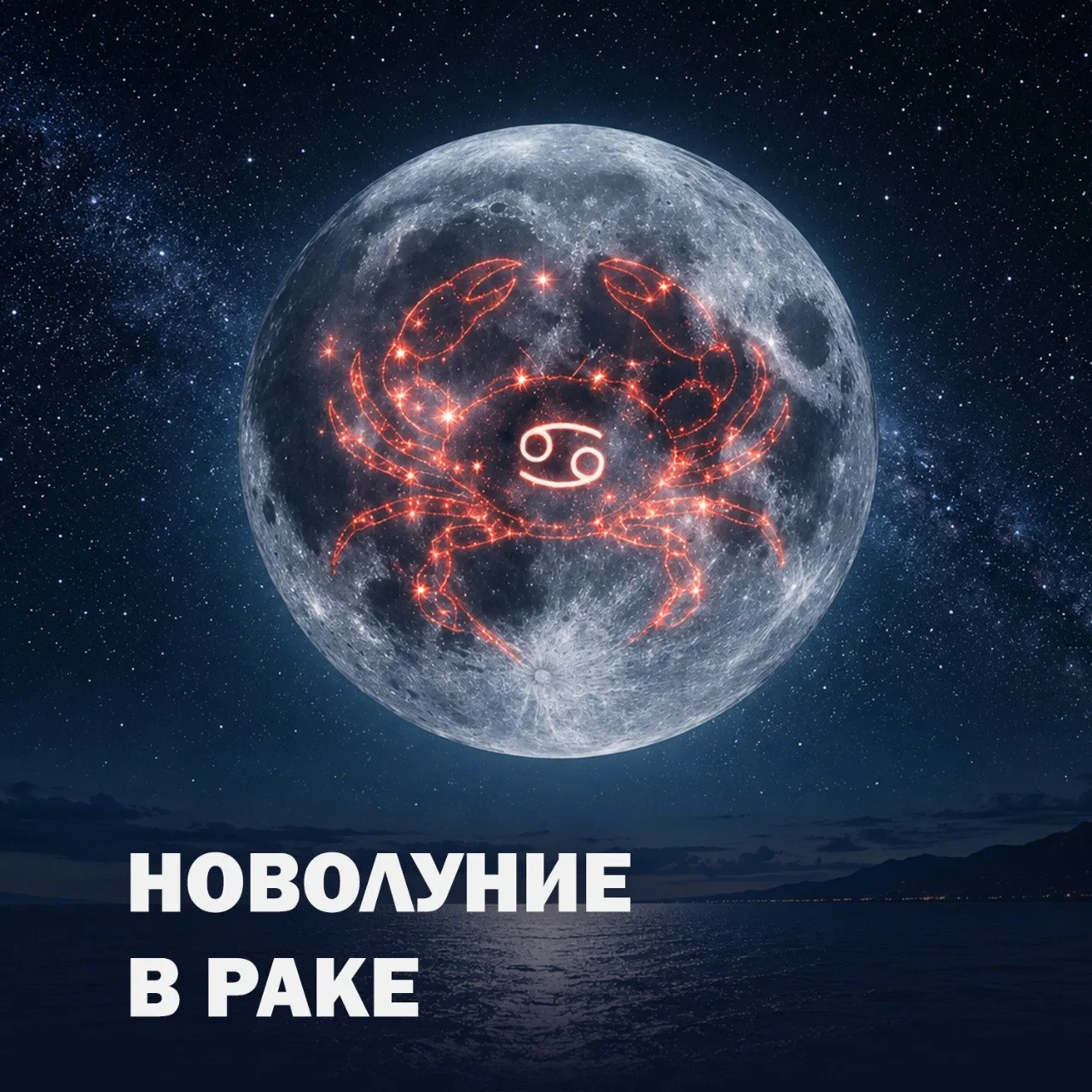 🌑 14.07.26: Новолуние в Раке в соединении с ретроградным Меркурием