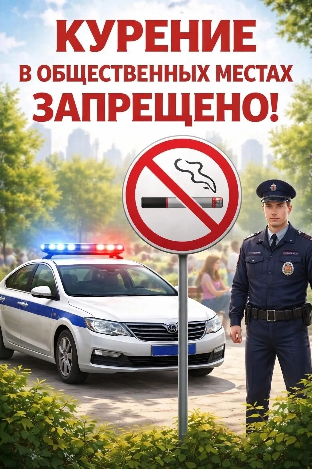 Полиция Катав-Ивановского района информирует о строгом запрете на курение в общественны...