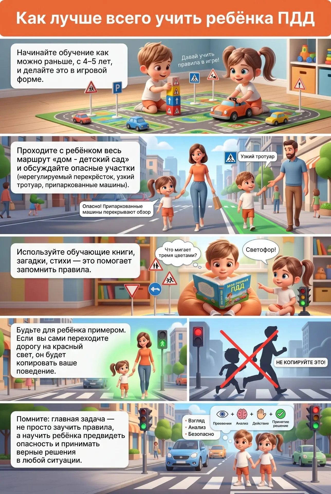 🚔 Внимание, родители и юные пешеходы!
