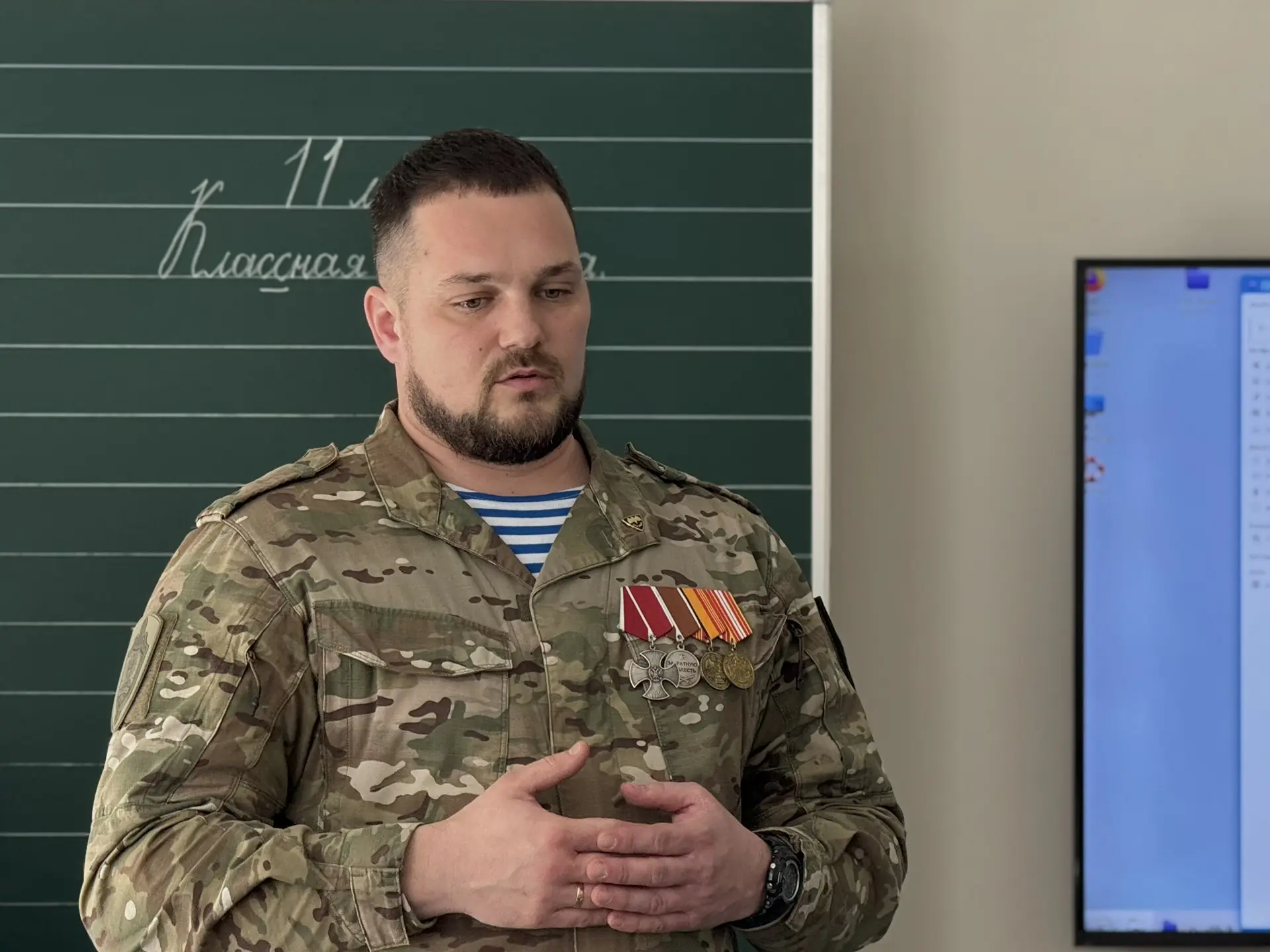🇷🇺Урок мужества от тех, кто защищает Родину!   На этой неделе в нашей школе произошло по-настоящему 