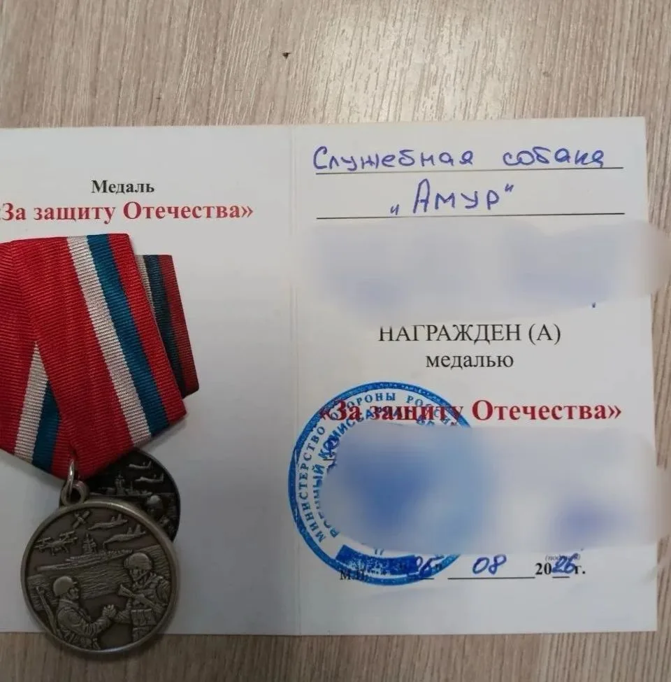 Нашего героя "Амура" наградили медалью "За защиту Отечества"