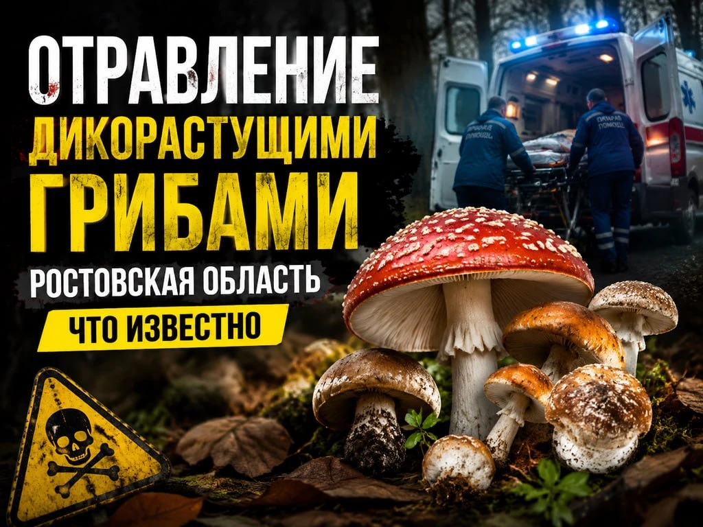 В Ростовской области зафиксировали отравление дикорастущими грибами