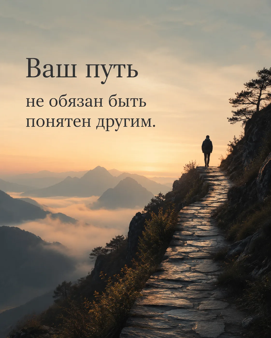 Ваш путь
не обязан быть
понятен другим.

❤ Психология отношений
