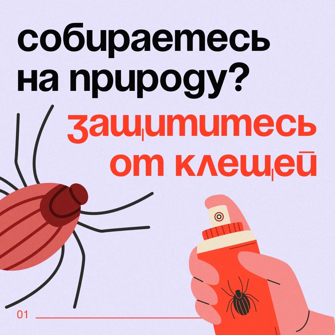 ❗️Осторожно, клещи
