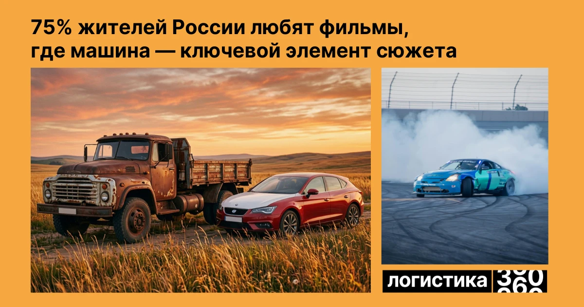 🚗 Автомобиль в главной роли: такие фильмы выбирают 75% россиян