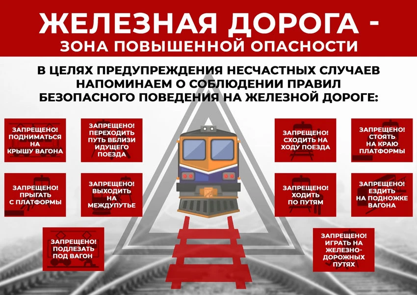 Железная дорога - зона повышенной опасности 🚆