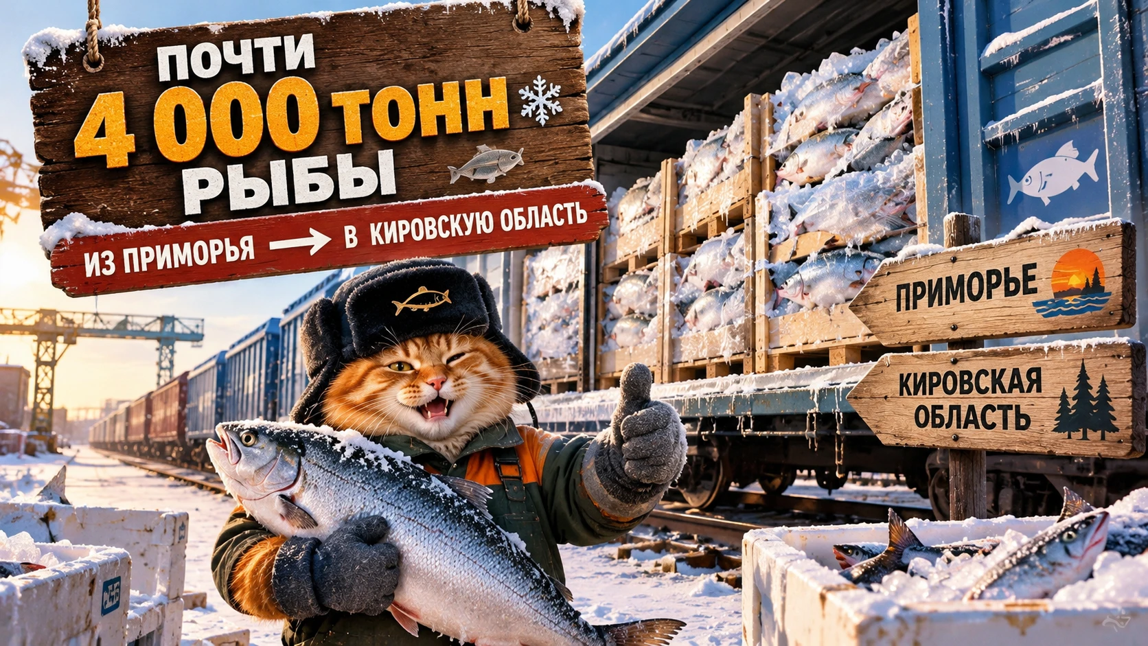🐟 ПОЧТИ 4 ТЫСЯЧИ ТОНН РЫБЫ ПРОЕХАЛИ ЧЕРЕЗ ПОЛСТРАНЫ — И ОКАЗАЛИСЬ В КИРОВСКОЙ ОБЛАСТИ