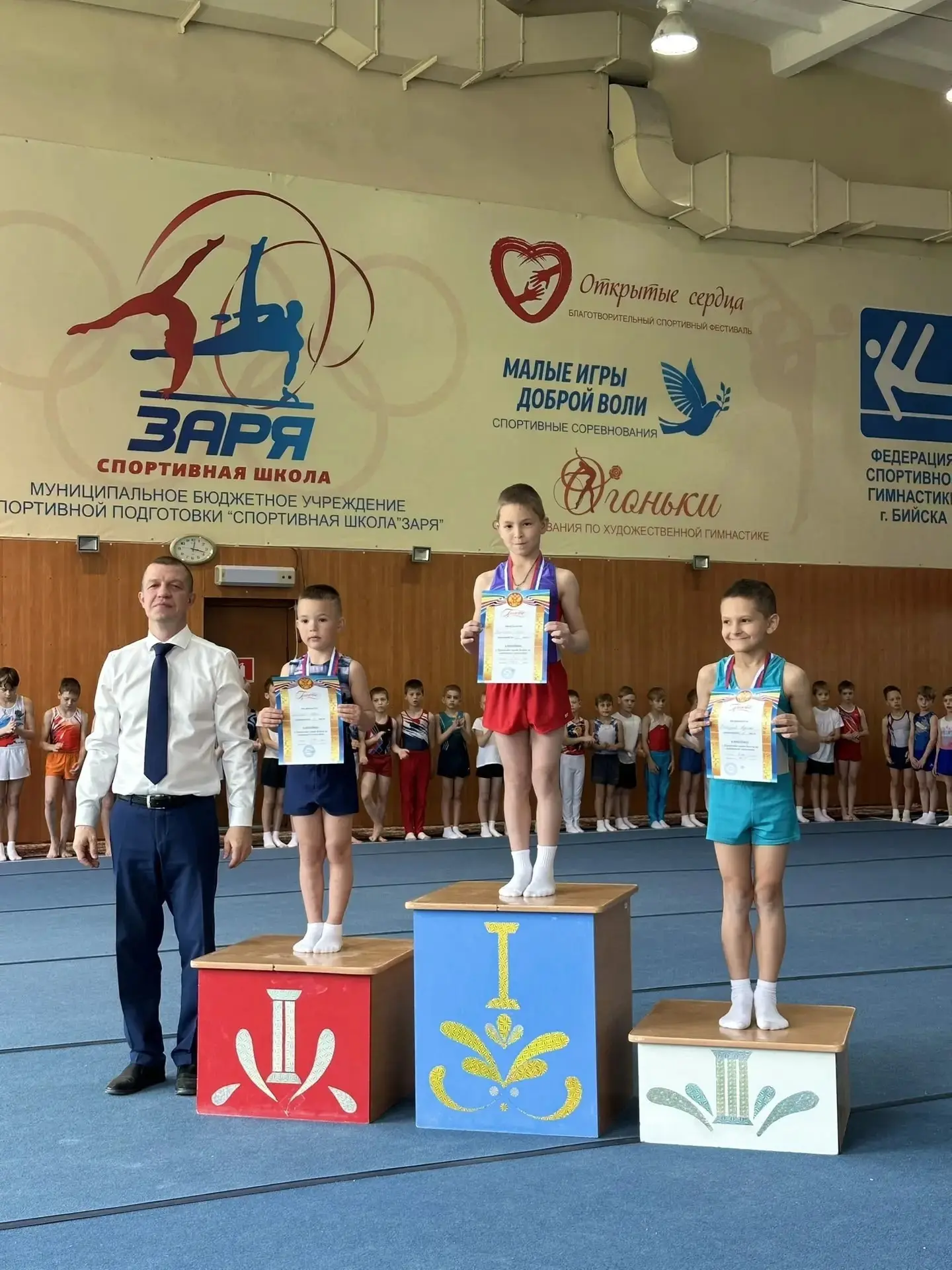🤸🏆В СШ «Заря» состоялось открытое первенство школы по спортивной гимнастике  Участие приняли юноши и