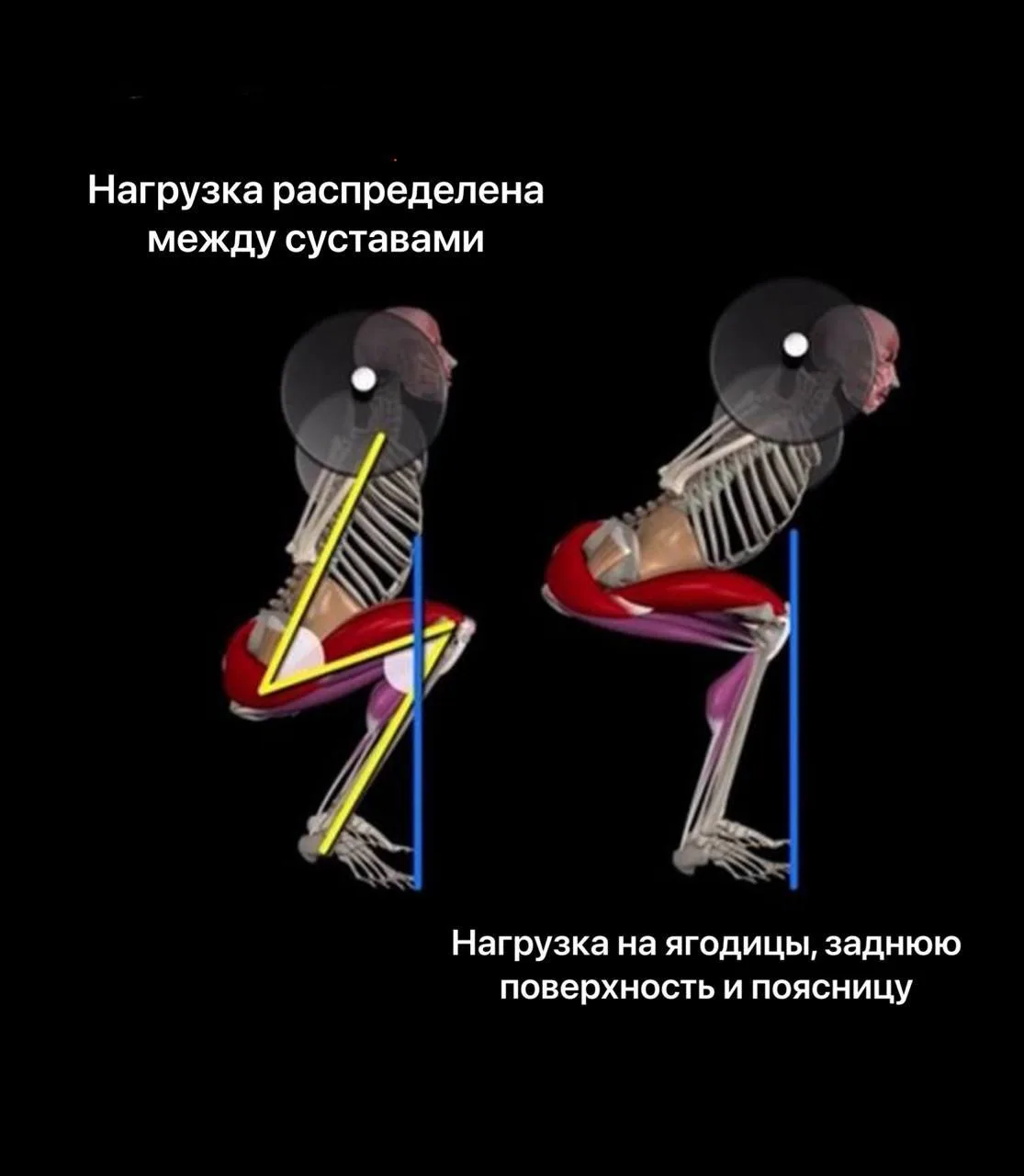 ❌ «Нельзя выводить колени за носки»

Это распространённый миф. 

Раньше такие рекомендации действите