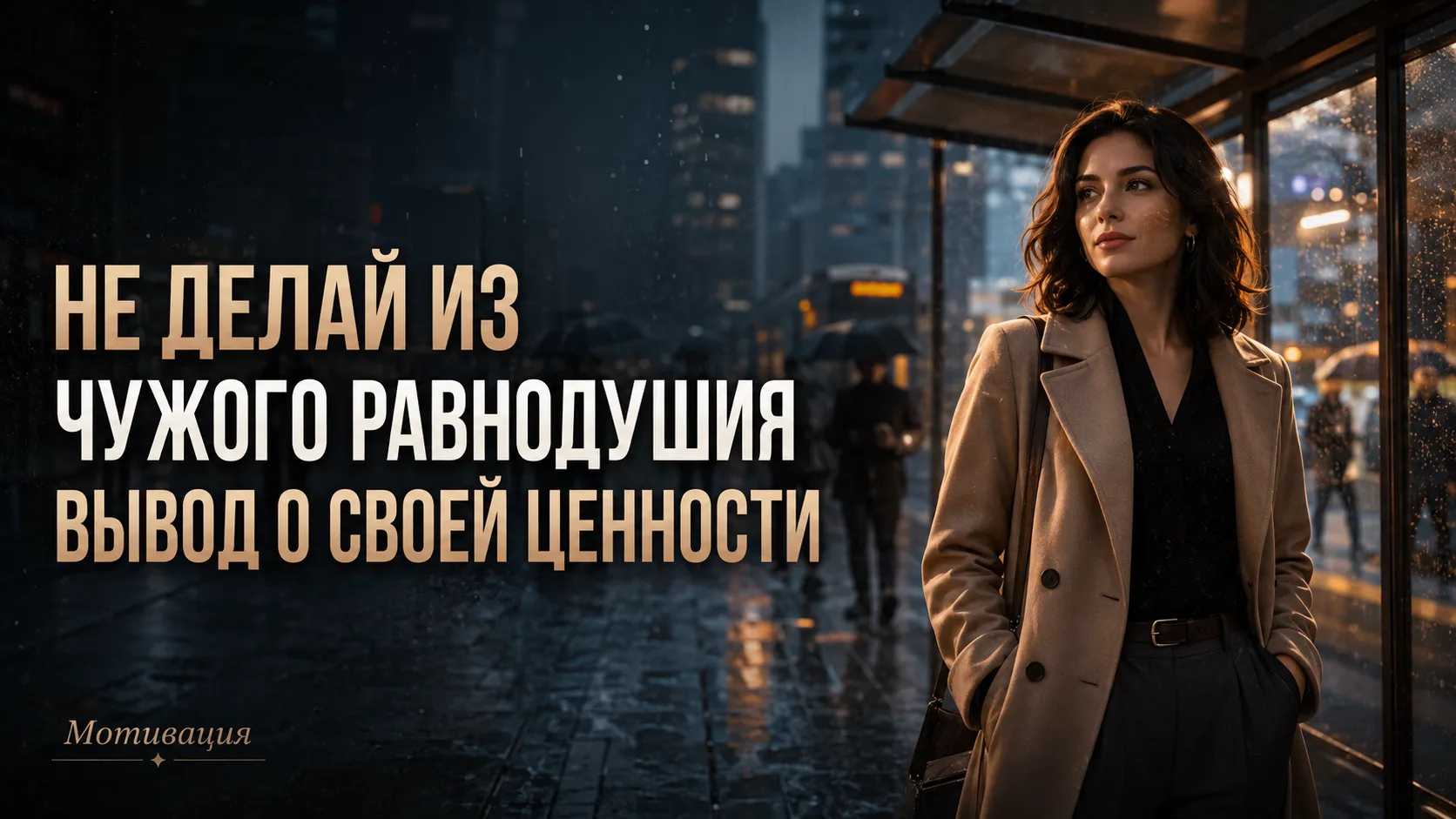 Не делай из чужого равнодушия вывод о своей ценности
Иногда человек становится холодным — и ты сразу