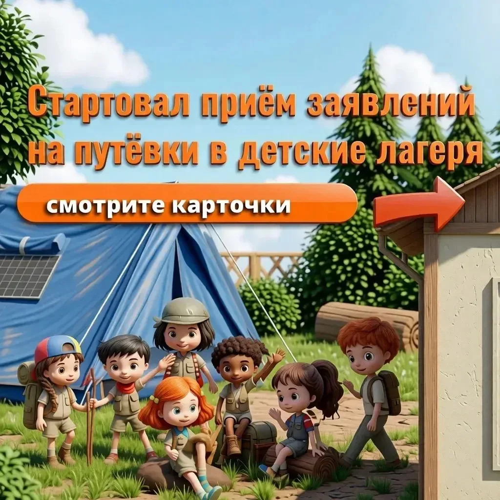 🌟 Приём документов для получения путёвок в детские оздоровительные лагеря открыт!