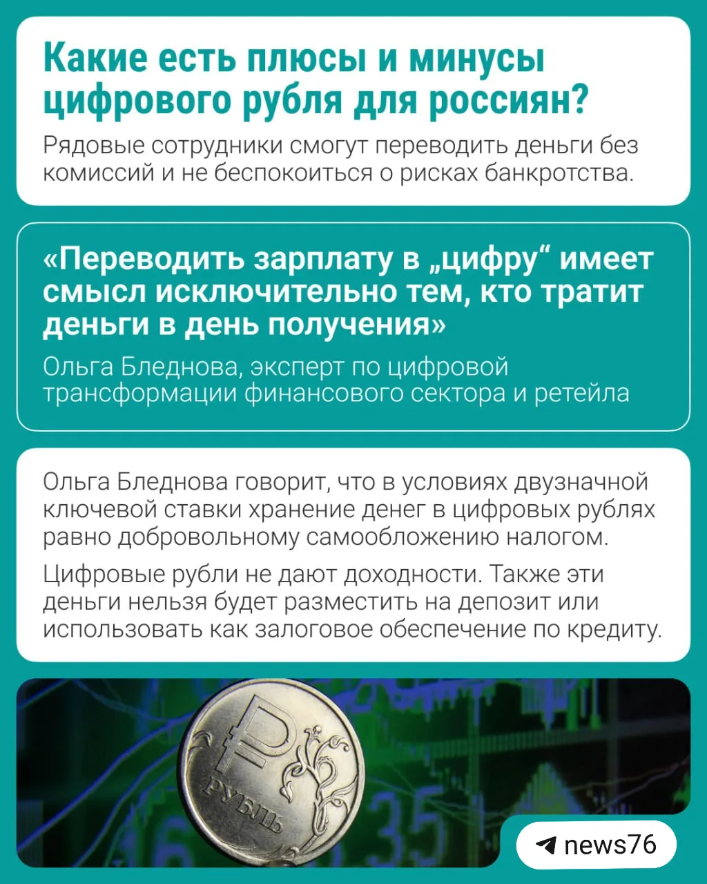 Получать зарплату в цифровых рублях или всё-таки нет? 🤔