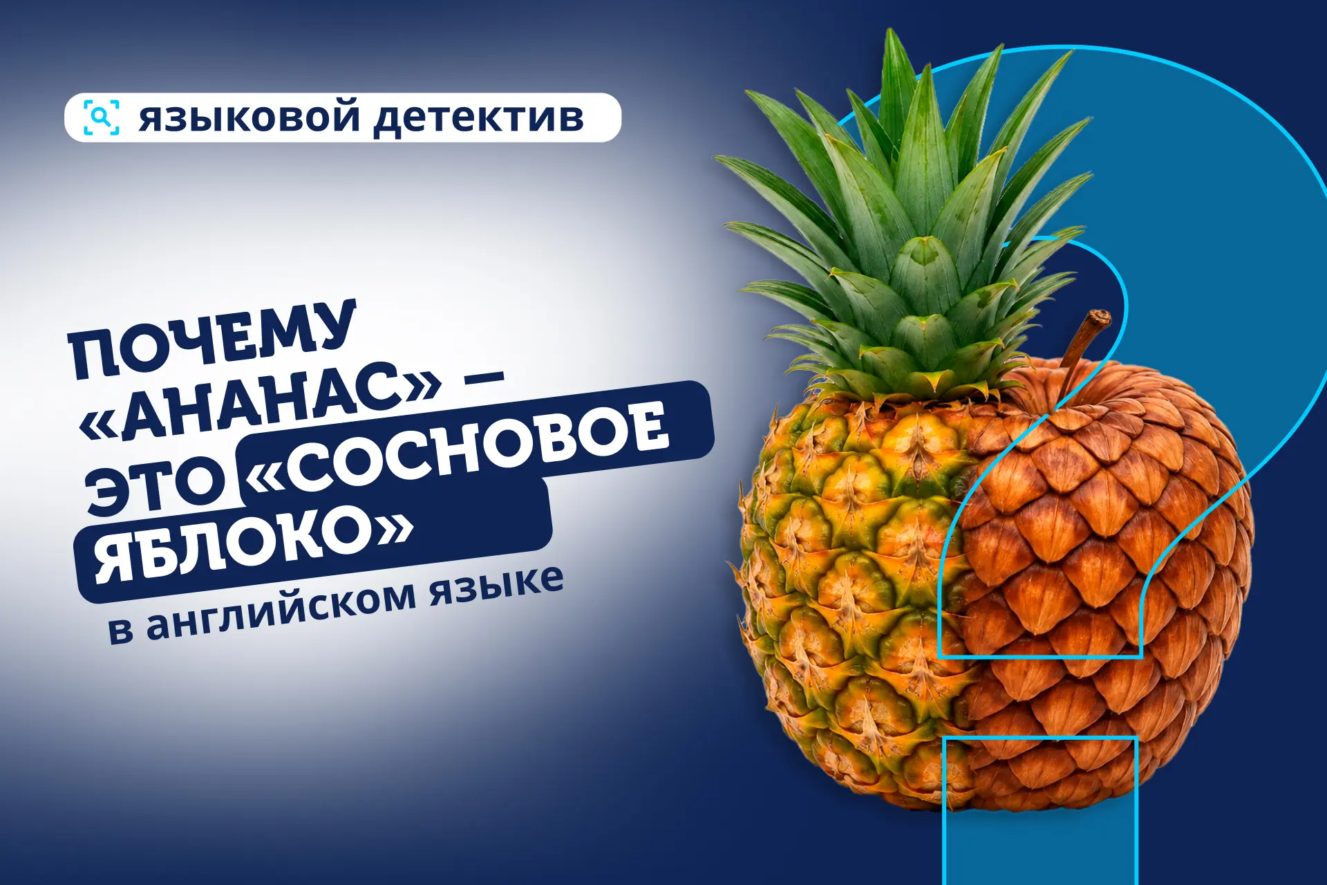 🍍 Языковой детектив: Почему pineapple — это «сосновое яблоко»?