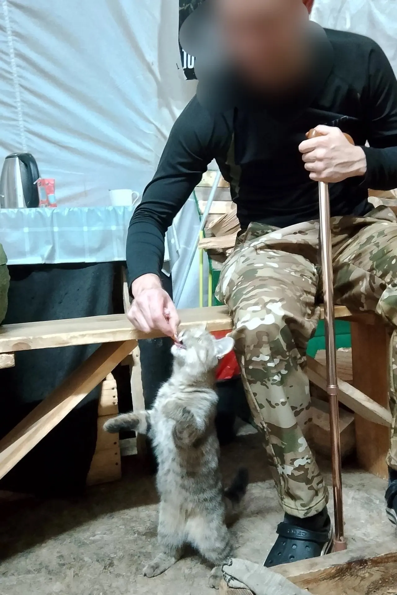 Завтрак по расписанию и у наших бойцов и хвостатых помощников перед выполнением боевых задач. Доброе