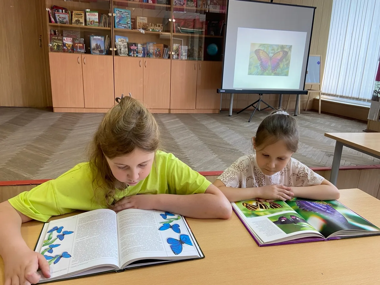 В нашей библиотеке прошёл увлекательный эко‑урок 🦋«Зачарованный мир бабочек»🦋, который открыл юным