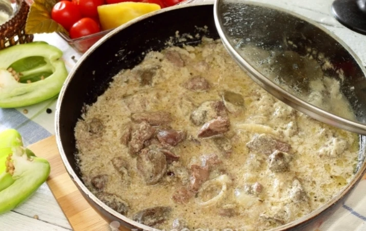 🍗 Гуляш из куриной печени – нежный, сочный и готовится быстрее гарнира!💥