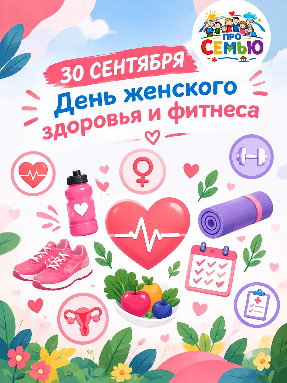🍎 30 сентября – День женского здоровья и фитнеса