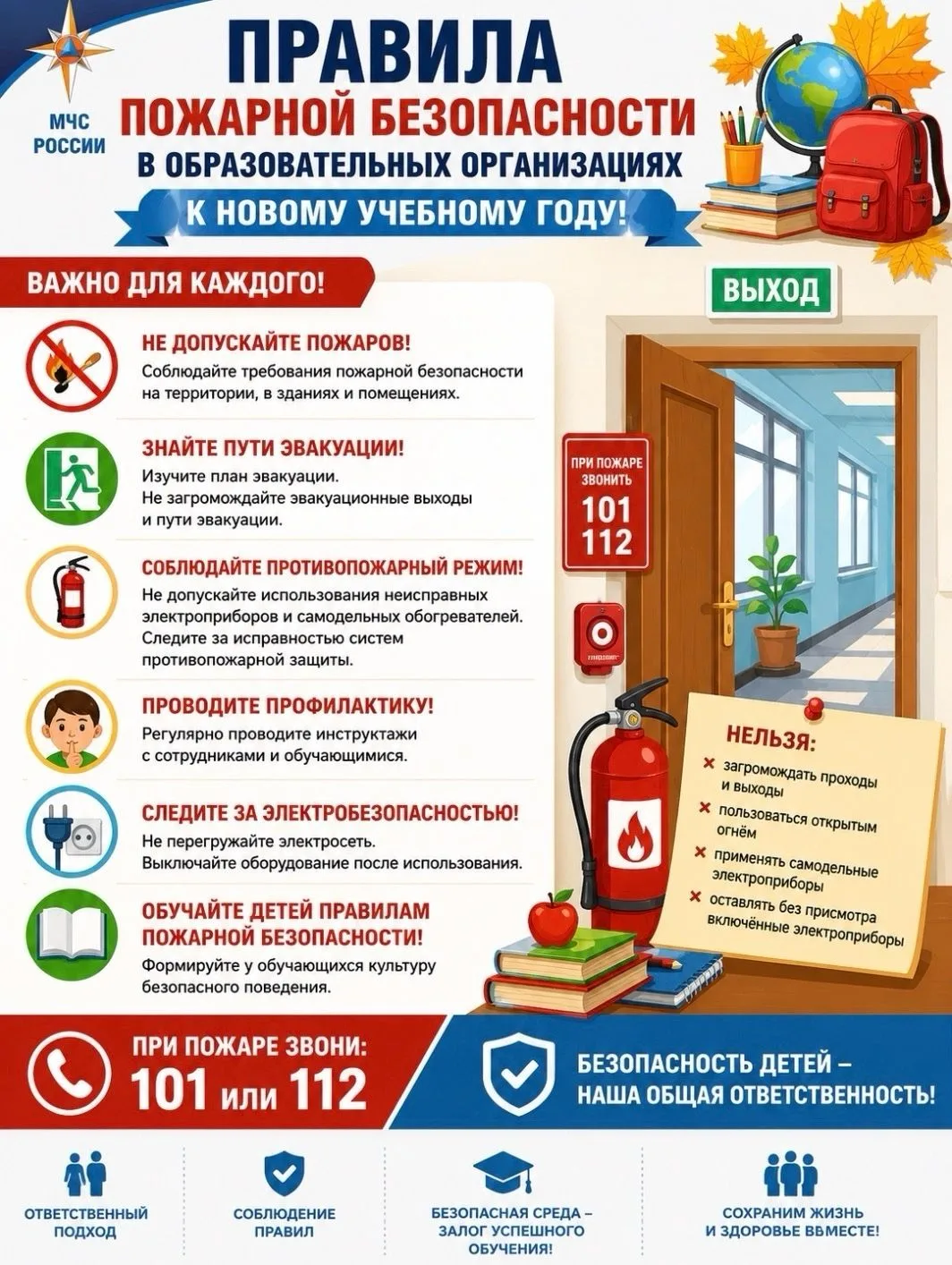 Помните о правилах пожарной безопасности!