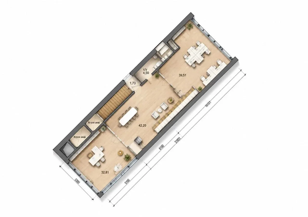 Продается офис, 133,6 м² с ремонтом