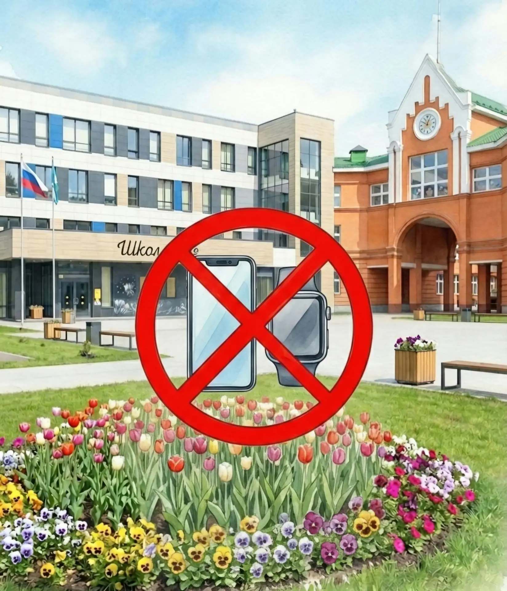 Уважаемые родители! ⚠️Напоминаем вам о правилах пользования телефонами в школе. Обратит...