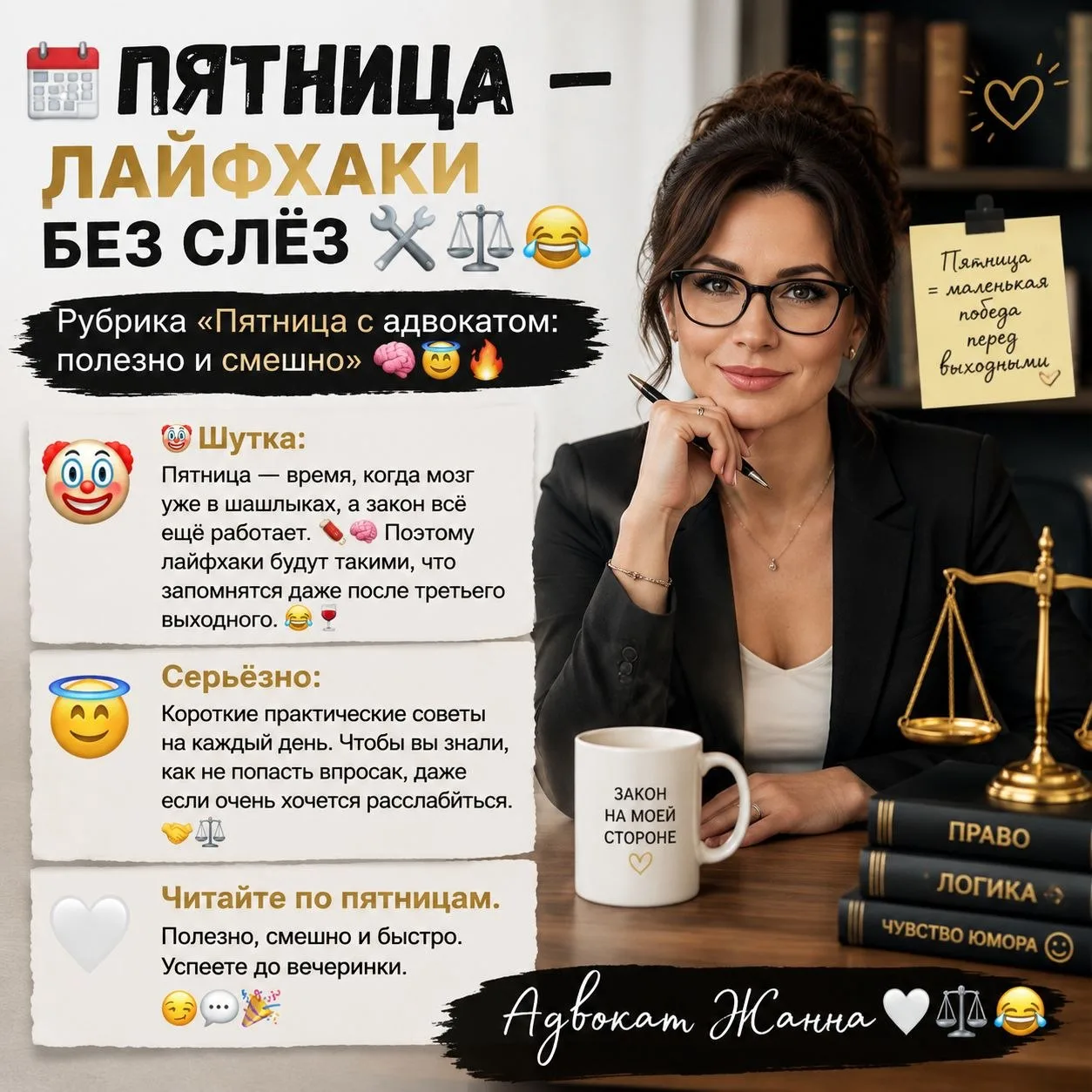 📆 ПЯТНИЦА — ПЯТНИЦА С АДВОКАТОМ 🧠⚖️😂🏠🔥