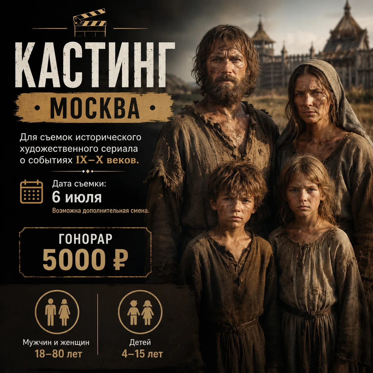 🎬 КАСТИНГ | МОСКВА