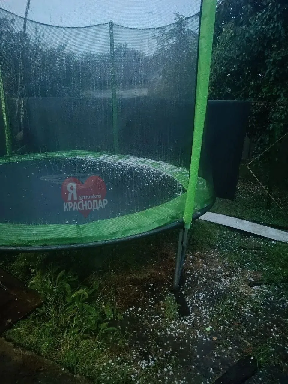 Еще кадры града в Краснодаре 🌧️
