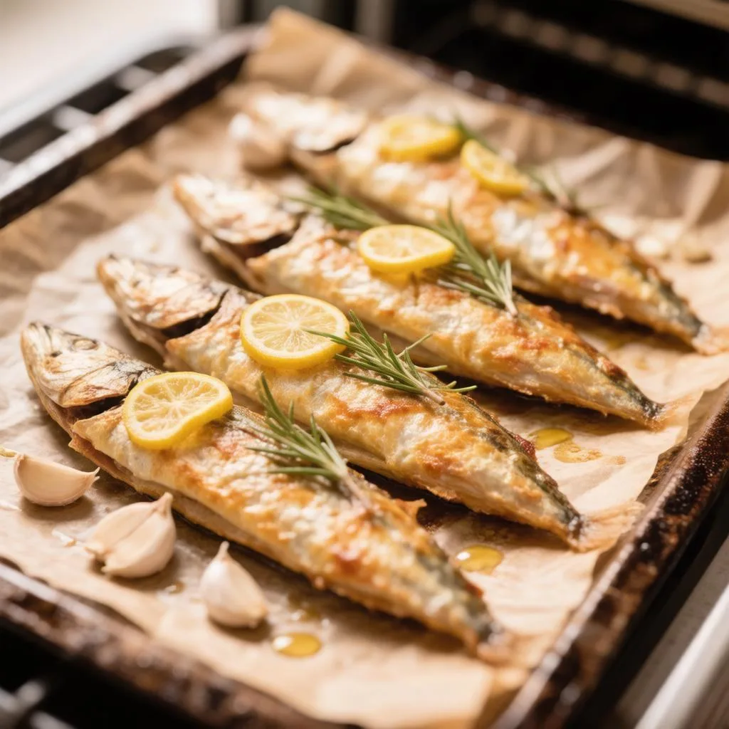 ‼️ Запечённая скумбрия с лимоном и розмарином — просто и по‑ресторанному 🔥