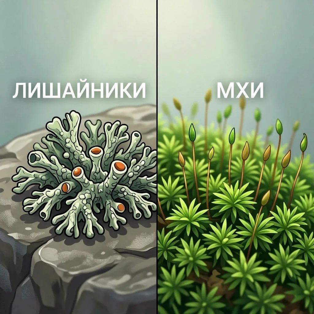 🌿 Лишайники vs мхи: в чём разница и как они появились на Земле? 🌿

Вы когда-нибудь задумывались, г