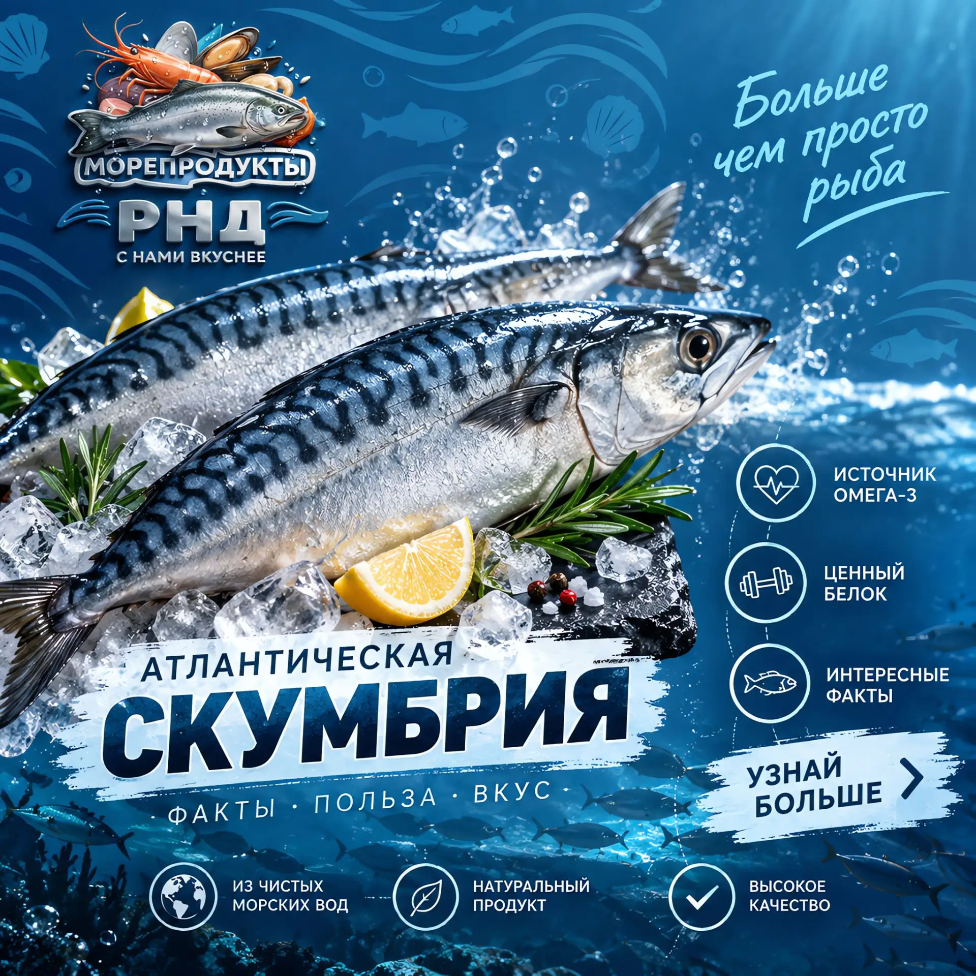 💪💪💪 Чем полезна атлантическая скумбрия? 💪💪💪
