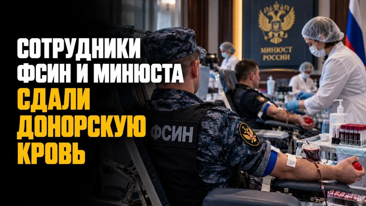 СОТРУДНИКИ ФСИН И МИНЮСТА СДАЛИ ДОНОРСКУЮ КРОВЬ