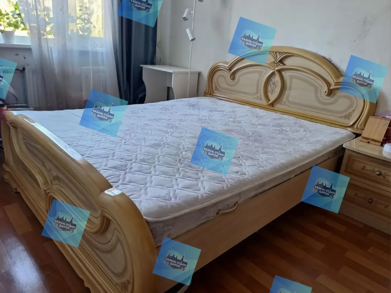 Срочно отдам двуспальную кровать (160×200) производства фабрики Шатура  в хорошем состо...