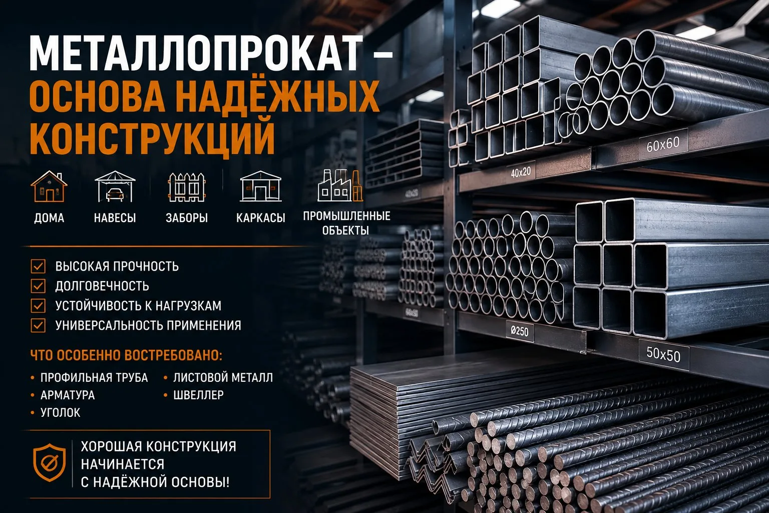 🏗 Почему металлопрокат остаётся основой строительства?