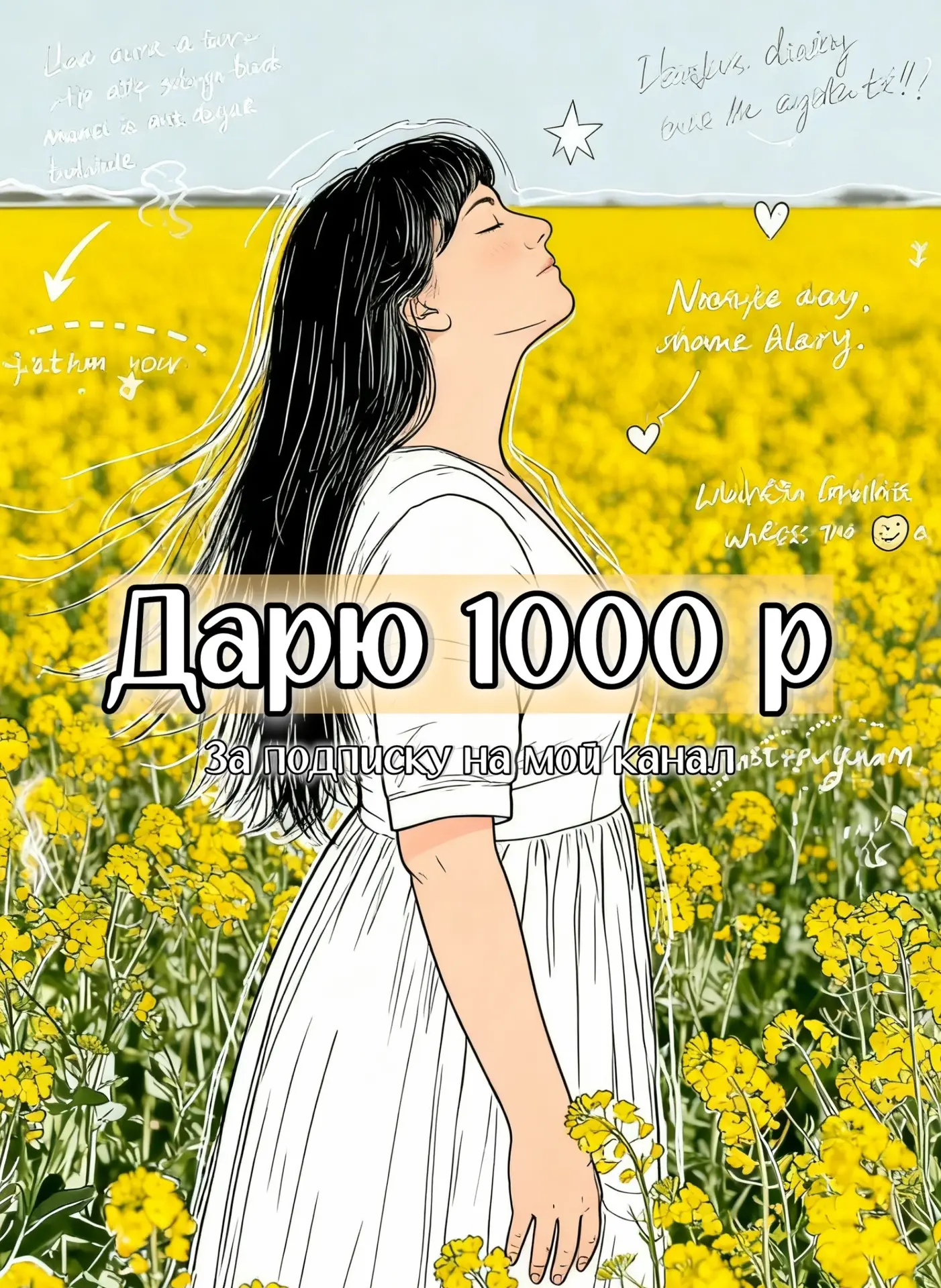 Дарю 1000 р за подписку