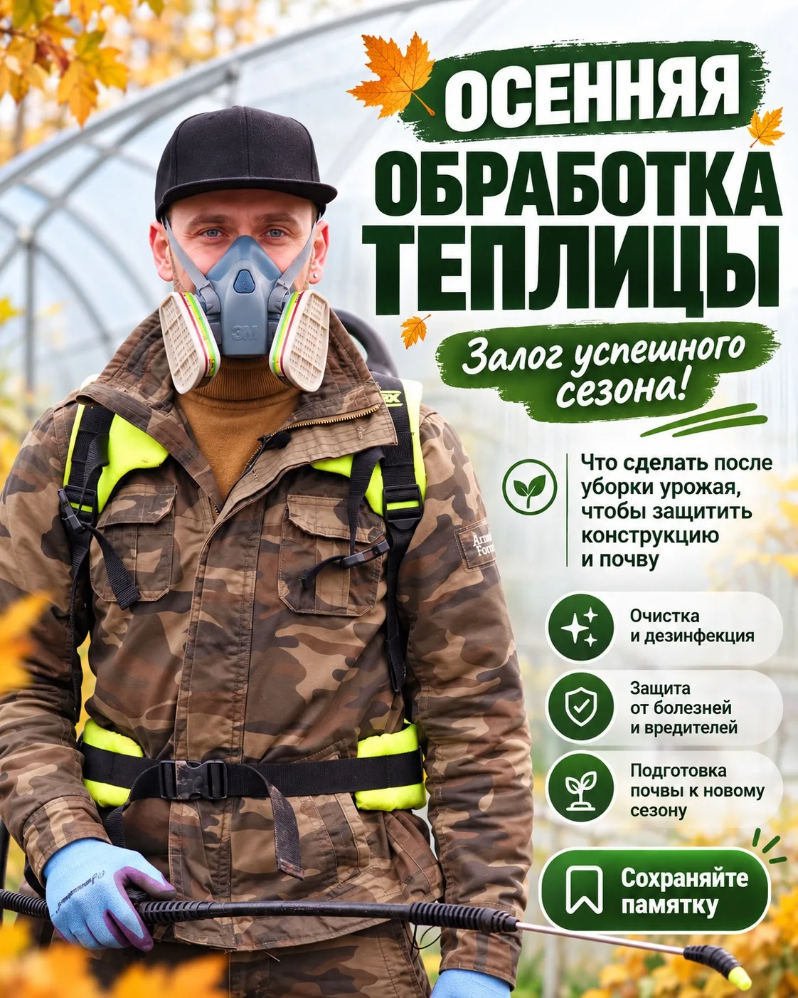 🍂 ОСЕННЯЯ ОБРАБОТКА ТЕПЛИЦЫ — ЗАЛОГ УСПЕШНОГО СЕЗОНА!