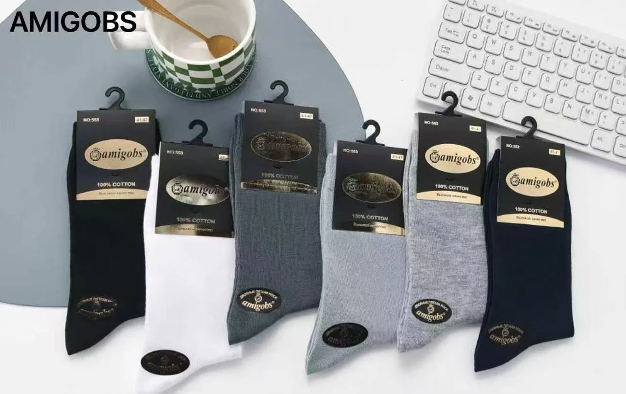 🧦Носки мужские «Amigobs» 
Тонкие, летние, хлопок 🌱

📍Размер 41-47. 
📍В упаковке 12 пар.

🏷️Цена