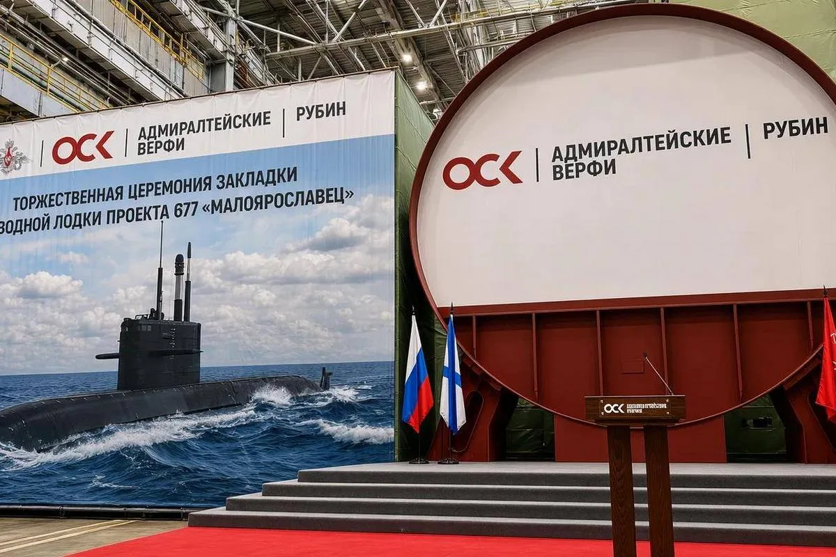 В Петербурге заложили шестую подводную лодку проекта «Лада»