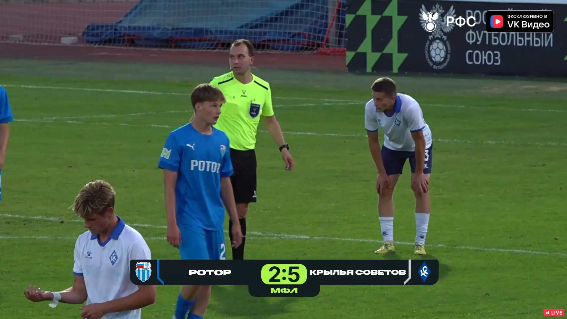 «Ротор-М» – «Крылья Советов-М»- 2:5 (1:1)