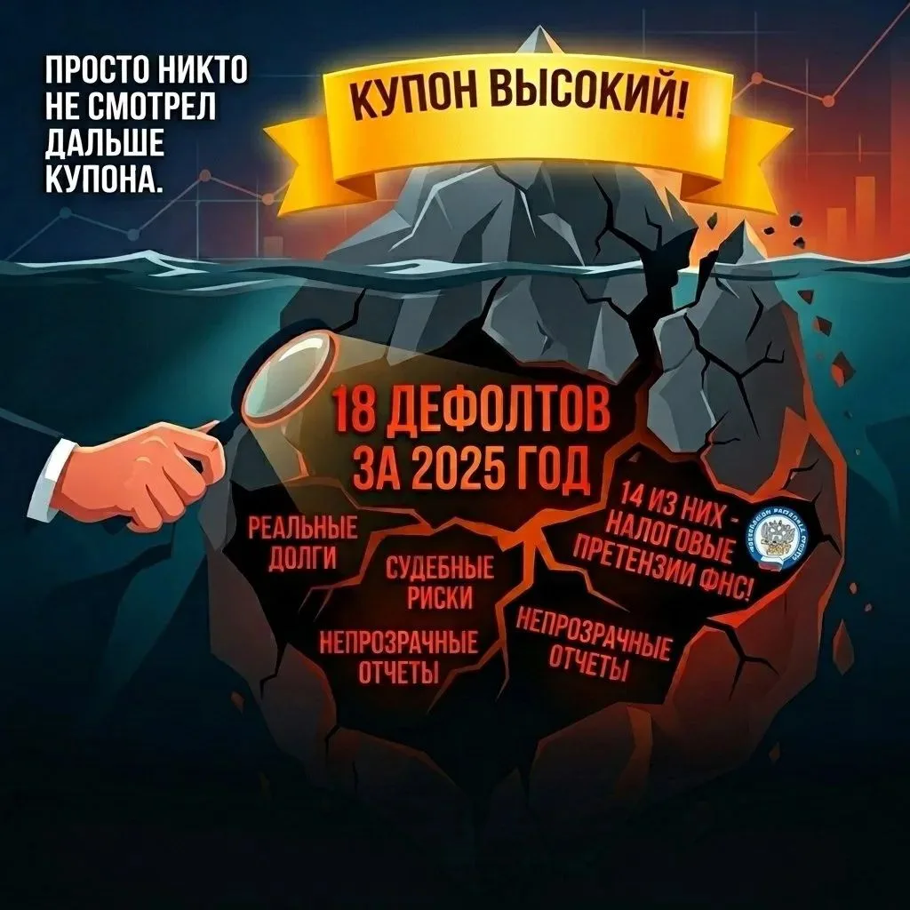 18 дефолтов за 2025 год.