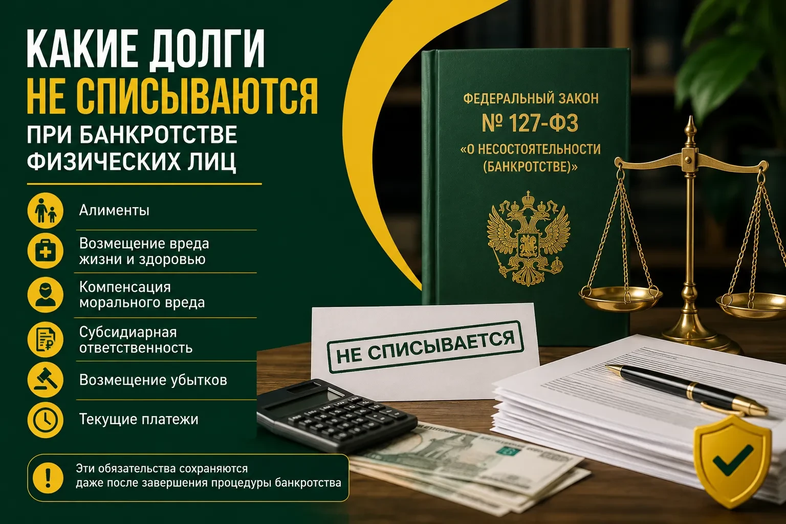 Какие долги не списываются при банкротстве физических лиц