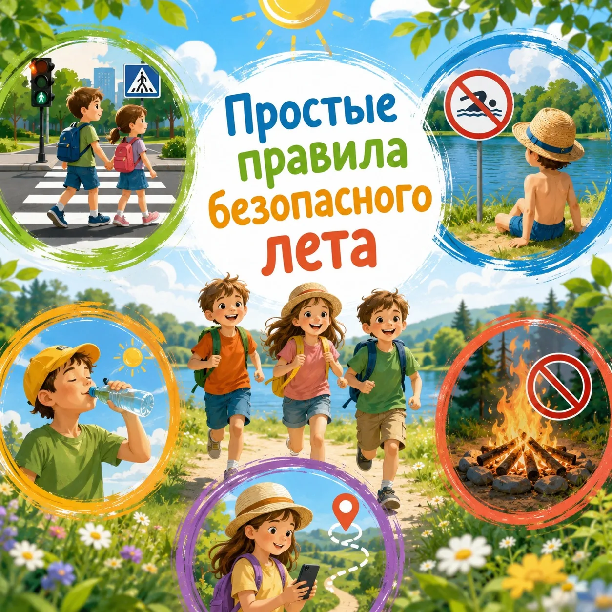 Началось долгожданное лето! Время прогулок, путешествий, спорта и отдыха на природе. 

Чтобы каникул
