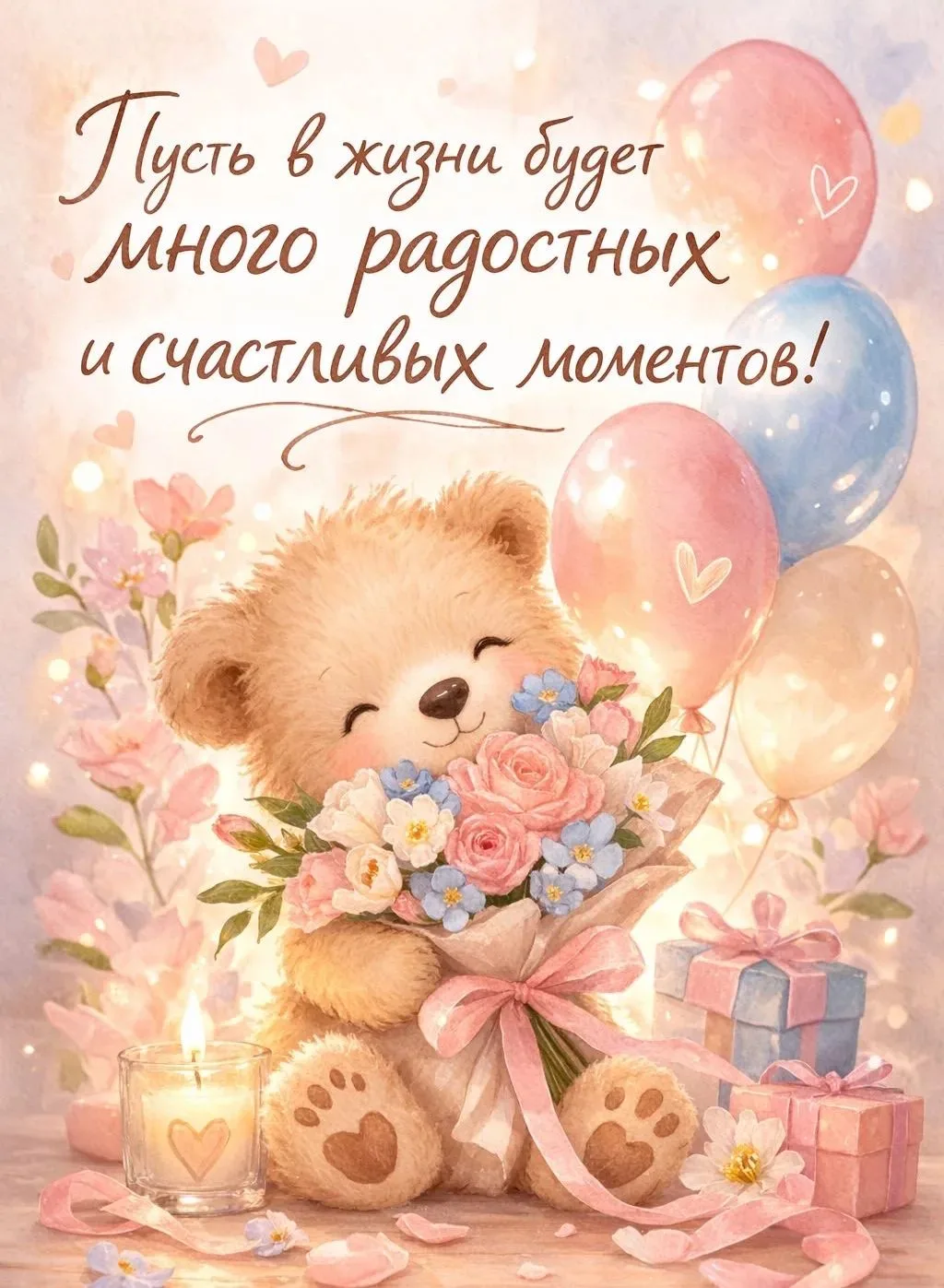 🥰 Оставляйте реакции, если понравилась открытка и делитесь с близкими ❤